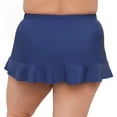 thumbnail image 3 of Aqua Green, Women's Plus Size Ruffle Skirted Bottom, Cerulean Blue, 2X, 3 of 4