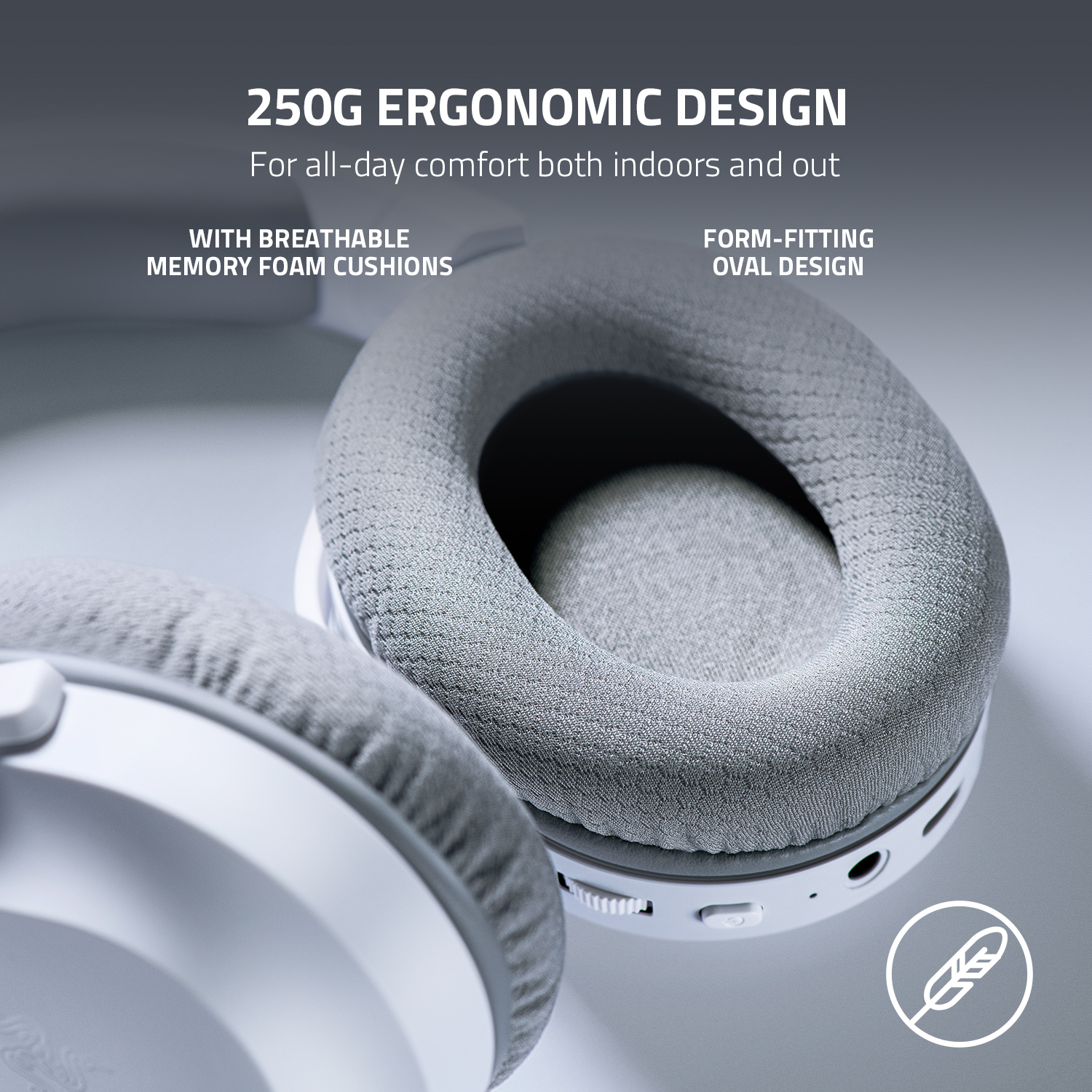 Razer Barracuda X 2022 Wireless Gaming Headset, White photo 5