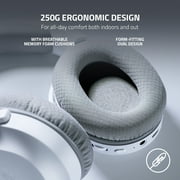 RAZER BARRACUDA X (2022) - 2.4GHz Wireless/BT Headset, Multi-Platform Gaming and Mobile - Mercury (White)
