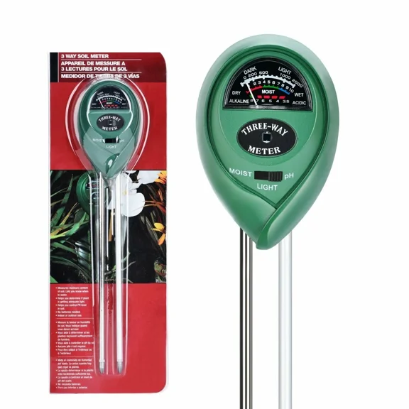 PURELY- 3 Way Soil Meter Tester For Adequate Light Moisture Soil Ph Gardening Plant Care