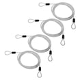thumbnail image 1 of Uxcell Vinyl Coated Stainless Steel Cable with Loops Flexible Wire Rope Security Chain Lanyard Lock for Outdoor Luggage Lock Clear 5/32"x7 ft, 1 of 6