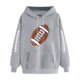 thumbnail image 2 of Heisall Womens Hoodies Rugby Print Pocket Drop Shoulder Long Sleeve Tops Fashion Casual Pullover Hooded Sweatshirts, 2 of 3