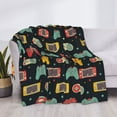 thumbnail image 3 of Yiaed Retro Video Game Print Blanket Throw Blanket Soft Cozy Flannel Blanket for Home Bed Sofa Couch Chair-80"x60", 3 of 6