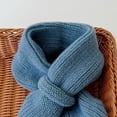 thumbnail image 5 of Tittly Scarf for Women Winter Scarf Kids Fleece Scarf Solid Knitted Scarves Warm Shawl Children Neck Warmer For Baby Boys Girls 04Y Hair Scarf Winter Scarf Blue One Size, 5 of 6
