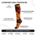 thumbnail image 2 of Pofeuu Halloween Pumpkin Print Compression Socks for Women & Men Circulation - Best Support for Nurses,Running,Athletic,Sports, 2 of 7