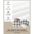 thumbnail image 2 of Dining Room Chair Cover,Country Style Gray and White Gingham Buffalo Check Elastic Stretch Chair Slipcovers Super Fit Desk Seat Cover Removable Kitchen Chair Set of 4, 2 of 5