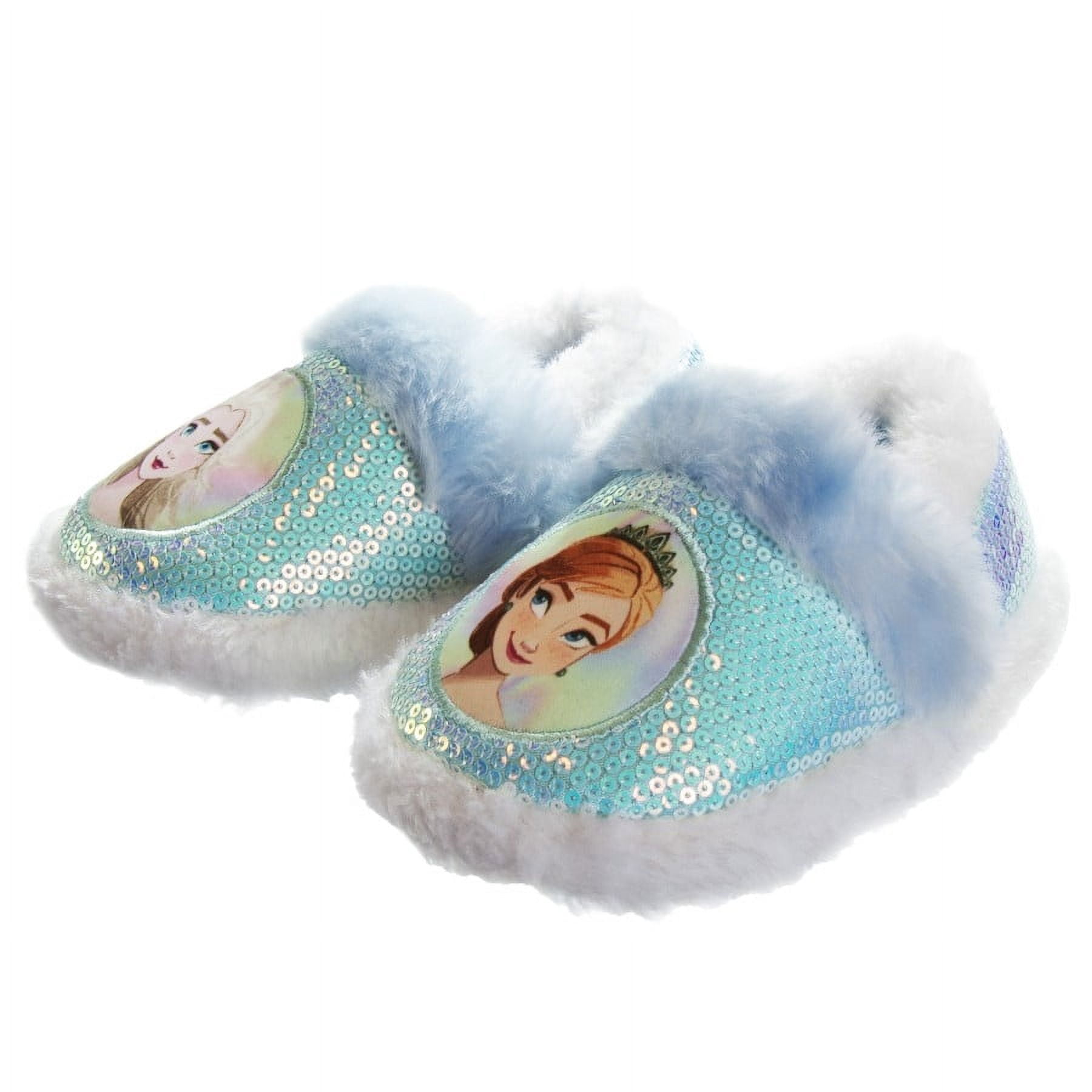 Disney Frozen Anna & Elsa Slip-on Nylex Fabric Slippers for Toddler Girls
