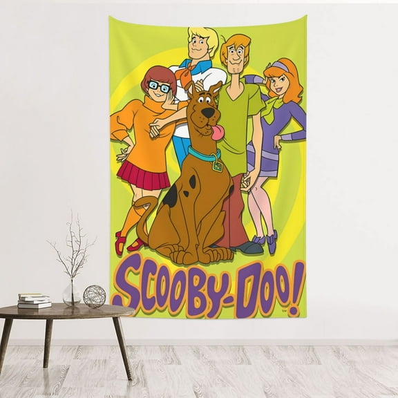 Tapestry Wall Blanket,Scooby-Doo Backdrop Poster Wall Hanging Room Decor For Dormitory Bedroom (60 X 40 Inches)