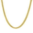 thumbnail image 1 of Collier Chaîne en Acier Inoxydable Doré pour Homme - Luniquz, 1 of 3