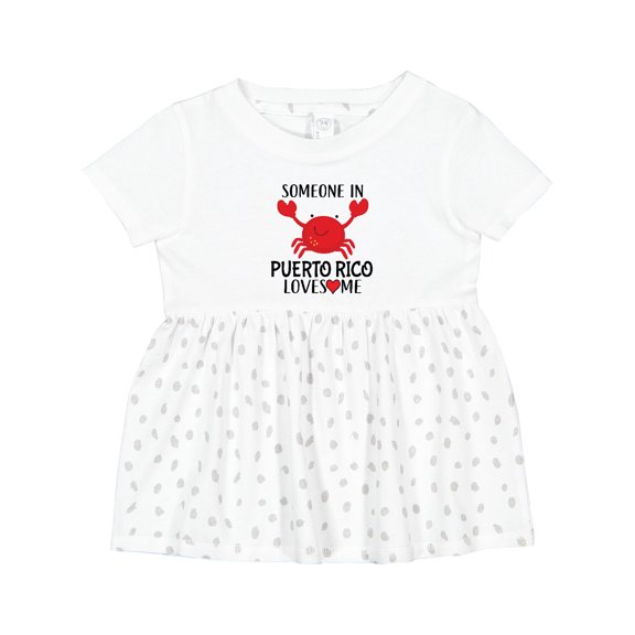 Inktastic Someone in Puerto Rico Loves Me Girls Baby Dress