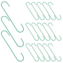 Homoyoyo 100 Pcs Small Green Metal Ornament Hooks for Christmas Tree Hanging Decorations