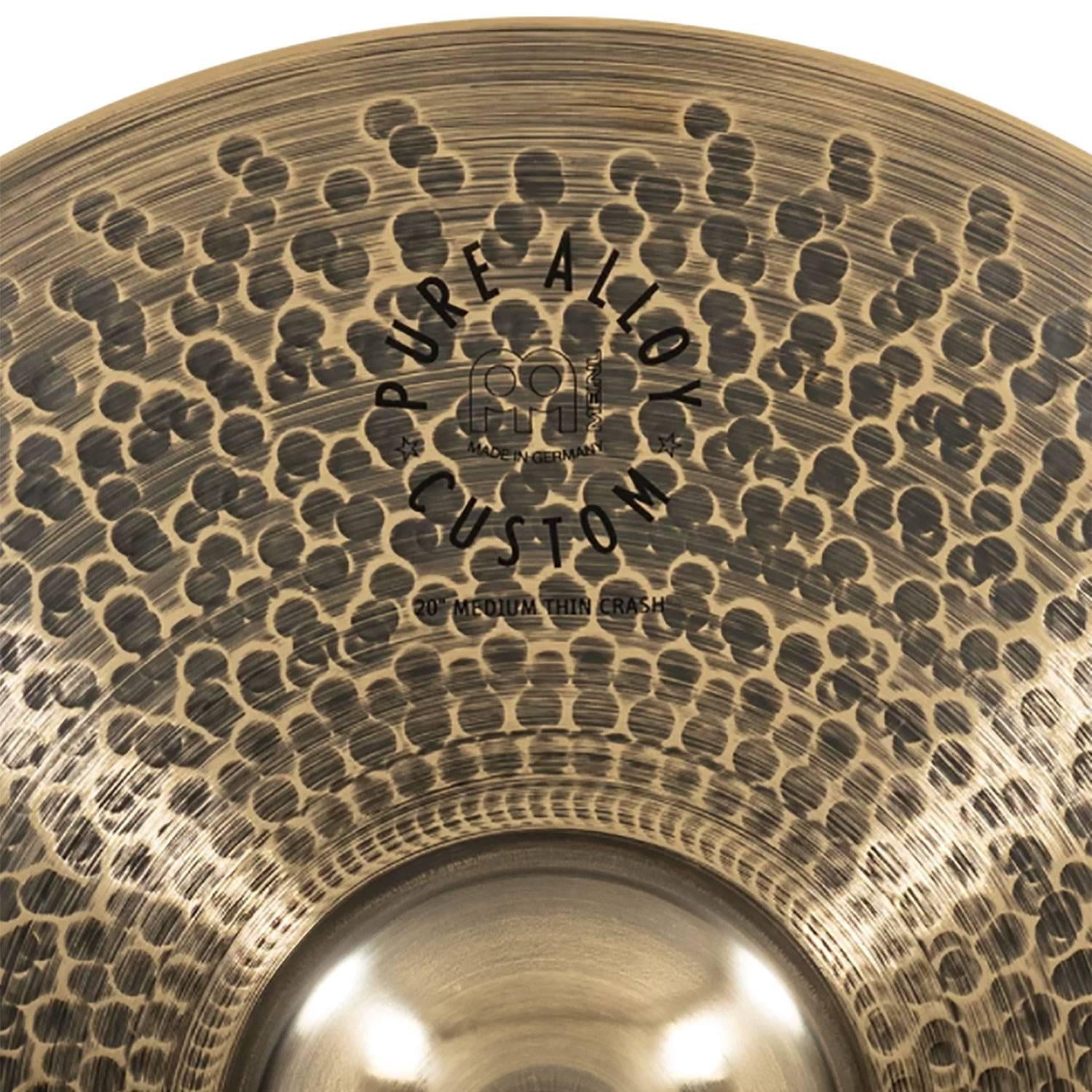 Meinl Cymbals Pure Alloy Custom Medium Thin Crash Cymbal (20")