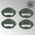 thumbnail image 2 of Renovators Supply Black Wrought Iron Bin Pulls, Rustproof, 3in Wide, Set of 4, 2 of 10