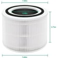 thumbnail image 2 of 2 Pack Replacement Air Purifier Filters for LEVOIT Core 300 & 300S, High-Efficiency Activated Carbon & True Toxin Absorber, 3-in-1 Pre-Filters for Pets, Compatible with Core300-RF, White, 2 of 6