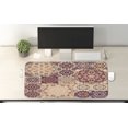 thumbnail image 2 of Vintage Computer Mouse Pad, Antique Traditional Ceramic Tiles Ornamental Moroccan Image Print, Rectangle Non-Slip Rubber Mousepad X-Large, 35" x 15" Gaming Size, Dried Rose Ivory, by Ambesonne, 2 of 2