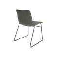 thumbnail image 3 of Halo Stacking Chair in Olive Green Faux Leather with Black Base 2 Pack, 3 of 5