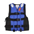 thumbnail image 1 of Chaleco salvavidas de seguridad para niños para natación, navegación y esquí: chaleco salvavidas azul universal para niños, 1 of 5
