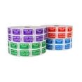 thumbnail image 5 of Double Row 2,000 Tickets/roll White Bristol Paper w/Color Ink 4 pk, 5 of 5