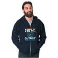 thumbnail image 3 of Going to Social Distance Your Pitches Zip Hoodie Sweatshirt Men Brisco Brands S, 3 of 6