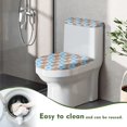 thumbnail image 4 of FORUDESIGNS Capybara Print Toilet Lid Cover Toilet Tank Cover 2 Pcs, Machine Washable Seat Covers, Prevents Dust, Fits Most Round, Elongated and Oblong Lids, Accessories Decor, 4 of 8
