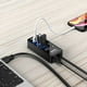 thumbnail image 2 of Hub USB 3.0 atolla Azul 5 en 1 con Interrupción Independiente y Puerto de Carga Inteligente, 2 of 7