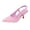 Pink, variant on Green Womens Pointed Toe High Heel Sandals Solid Tone Slip On Dressy Evening Party Comfy
