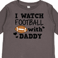 thumbnail image 4 of Inktastic I Watch Football with My Daddy Boys or Girls Long Sleeve Toddler T-Shirt, 4 of 5