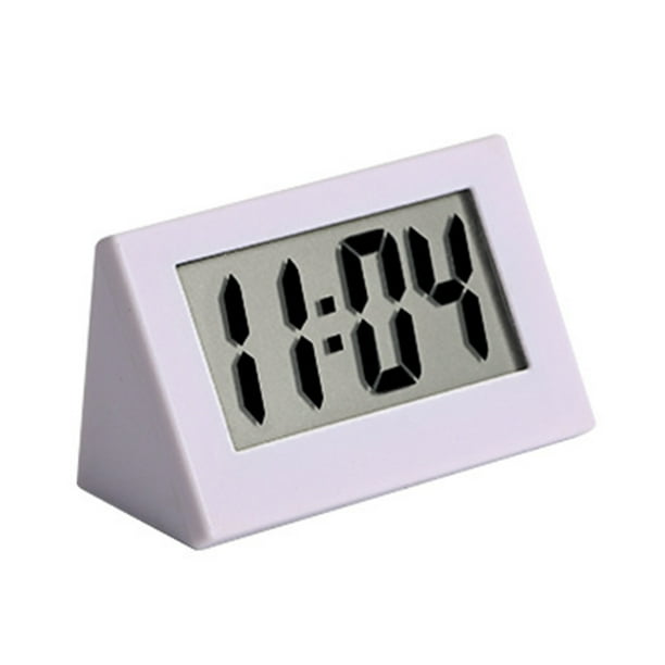 Reloj De Escritorio Mini pantalla digital LCD Relojes de escritorio electronicos Relojes de escritorio de mesa silenciosos