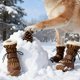 thumbnail image 4 of Zapatos de invierno de goma para mascotas, suela antideslizante, impermeables y cálidos, para todas las razas de perros, uso en exteriores e interiores, 4 of 6