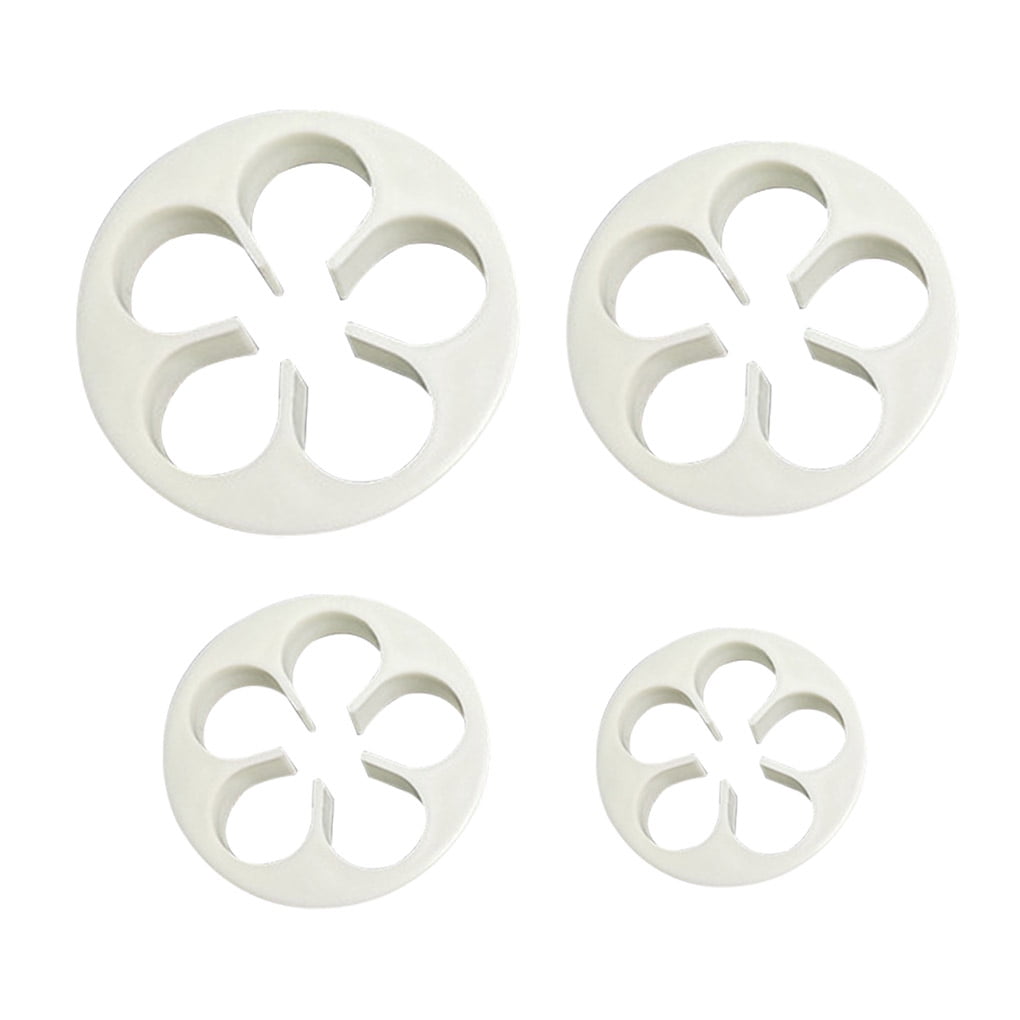 Set of 4 fondant cake moulds