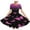 Hot Pink, variant on QIPOPIQ Girl's Summer Van Gogh Art 3D Print Crewneck Short Sleeve T-Shirt Swing Dress Clearance