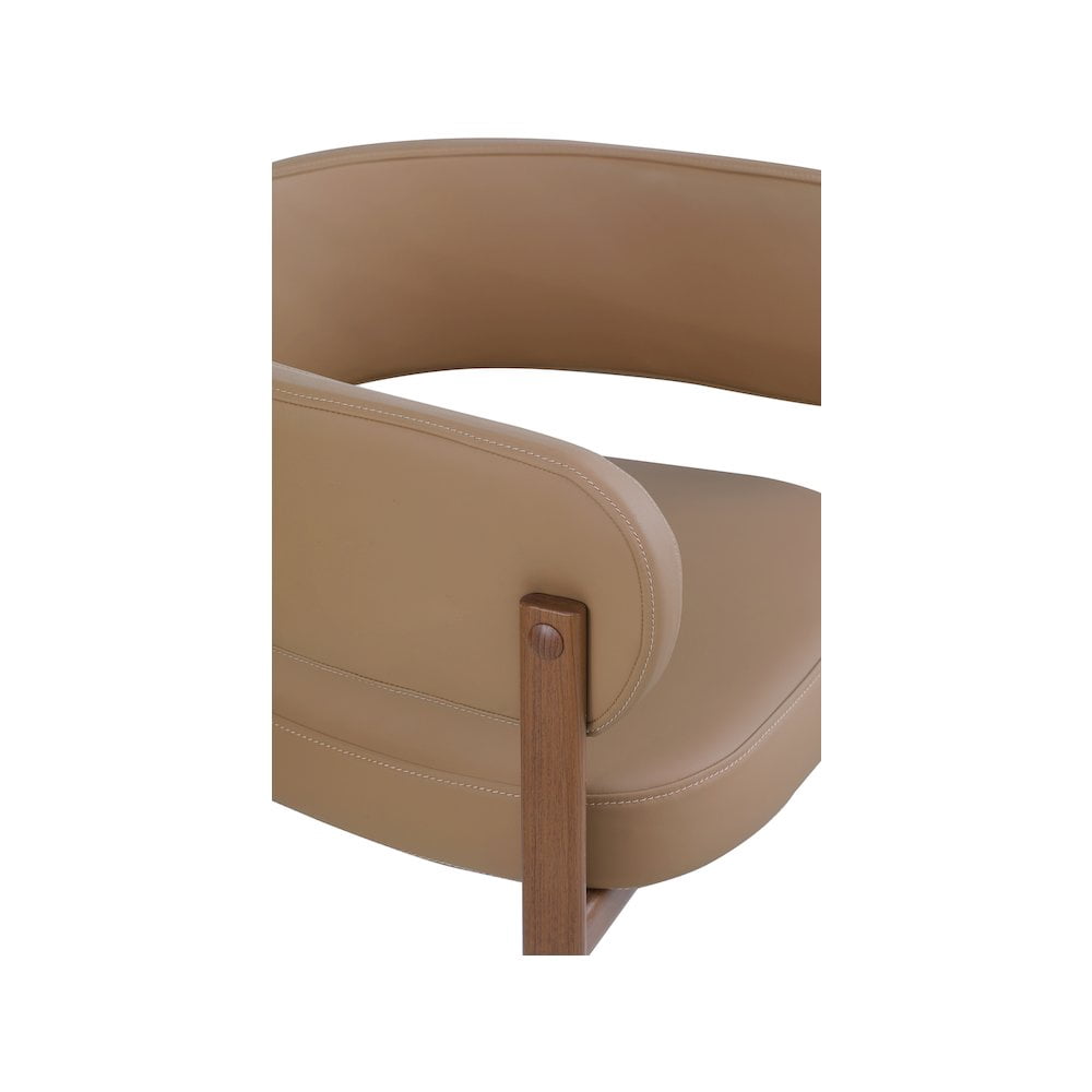 Meridian Furniture Gideon Tan Vegan Leather Dining Chair (Set of 2)