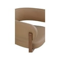 thumbnail image 4 of Meridian Furniture Gideon Tan Vegan Leather Dining Chair (Set of 2), 4 of 8