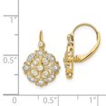 thumbnail image 3 of Auriga Fine Jewelry 14K Yellow Gold Diamond Dangle Earrings for Women (L- 0.71 inch, W- 0.48 inch), 3 of 5