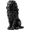 Black + Resin + Art Deco, variant on YINGYUE 20.5 Inch Resin Lion Statue, Outdoor Guardian Animal Sculpture, Weatherproof Decor for Villa Garden Park Courtyard, Patriotic Independence Day Ornament, Brown
