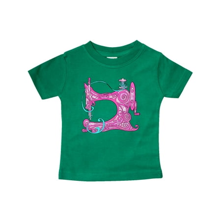 

Inktastic Stylized VIntage Sewing Machine in Pink Gift Baby Boy or Baby Girl T-Shirt