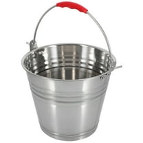 Topbathy Stainless Steel 2L Bucket with Lid Milk Can Water Container Galvanized Trash Can Red Wine Pail Feeding Plastic Heavy Duty