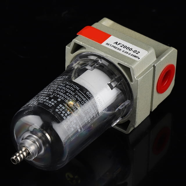 Water Oil Separator Filter, AF2000-02 1/4 Inch Particulate Air Compressor Moisture Trap Airbrush Filter For Air Line Compressor Fitting