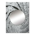 thumbnail image 2 of Designart "Fractal Spirals in Grey III" Abstract Spirals Mirror Wall Decor - Modern Grey Abstract Large Mirror For Wall Art Decor - 32" x 24" Inch, 2 of 5