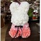 thumbnail image 1 of 1 pieza de conejo de flores de espuma simulada, conejo de flores eternas, conejo rosa de San Valentín, Navidad, 1 of 2