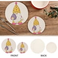 thumbnail image 2 of SKYSONIC Easter Gnome Egg Hunter Pot Holders Trivets, 2 Pcs Heat Resistant Trivets,Dwarf Cotton Thread Weave Mats for Hot Pads Pans Pot Bowl Teapot for Kitchen Decor, 2 of 7