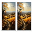 thumbnail image 2 of Designart "Countryside Harvest Gold Collage I" Countryside Framed Wall Art Set Of 2 - Yellow Landscapes Framed Wall Art Set Of 2, 2 of 7
