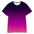 thumbnail image 7 of Dezsed Tie Dye T Shirts for Women Plus Size Summer Funny Print Short Sleeve Tops Round Neck Casual Blouse Purple XXXXL, 7 of 7