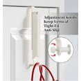 thumbnail image 4 of Outstar Over The Door Hangers for Clothes 2 Pack,Foldable Over The Door Drying Rack with Towel Racks, Metal Over The Door Clothes Hanger for Laundry Bathroom Bedroom Travel Hangers(Cream), 4 of 8