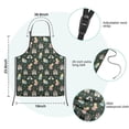 thumbnail image 7 of Dark Green Princess Castle Rainbow Pattern Kids Aprons for Girls and Boys,Adjustable Neck Strap Toddler Aprons for Kids Cooking Baking, 7 of 7