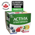 thumbnail image 2 of Activia Probiotic Yogurt, Strawberry-Rhubarb/Blueberry, 8x100g, 2 of 8