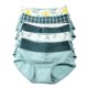 thumbnail image 1 of Breathable Women's High Waist Cotton Printed Underpants Comfortable Daily Wear Multi Color L Size 5Pcs, 1 of 4