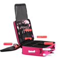 thumbnail image 4 of Bolsa de almacenamiento profesional para cosméticos, gran capacidad, multifuncional, portátil, con patrón de estuche para cosméticos, kit de almacenamiento de maquillaje coreano, 4 of 5