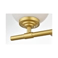 thumbnail image 4 of Living District Ansley 4 Light Brass And Frosted White Bath Sconce, 4 of 5