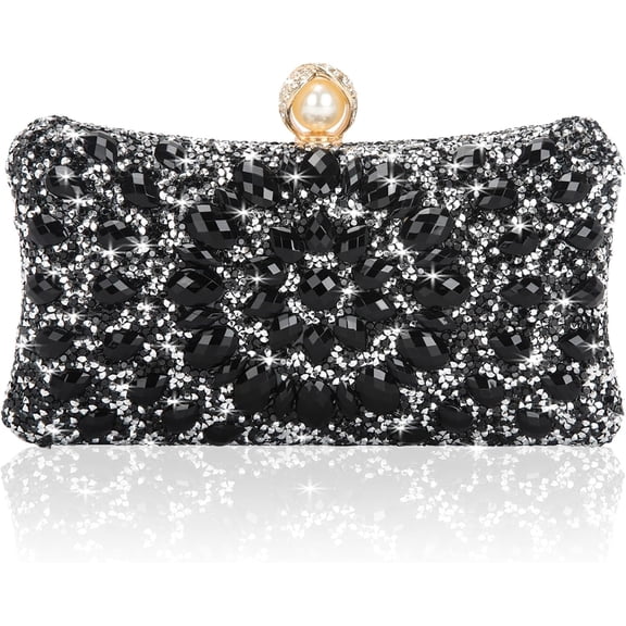 Women's Evening Bags Sparkly Rhinestone Clutch Purses Luxury Handbags